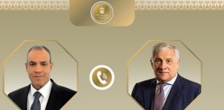 وزير الخارجية يتلقى اتصالاً هاتفياً من نظيره الإيطالي تناول تطورات الأحداث بالمنطقة